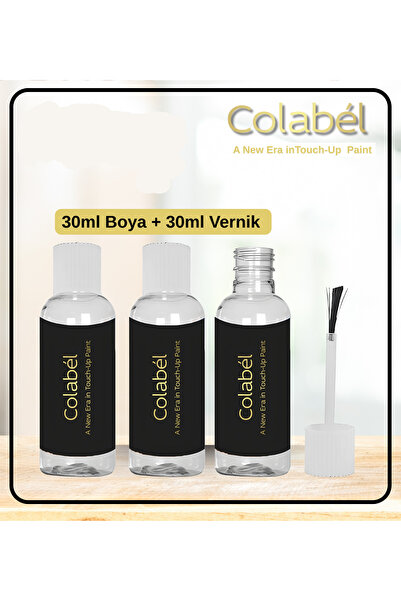 Ford Kod: Fırtına Gri Sea Grey 30ML Rötuş Boya Seti Boya + Vernik