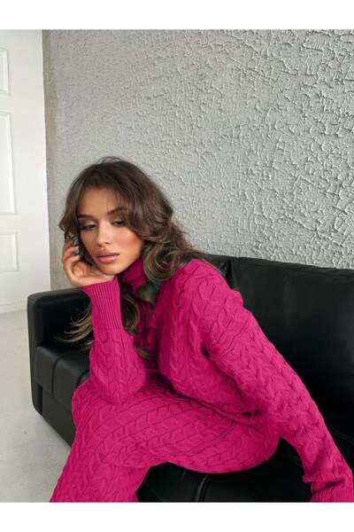 TANO Atelier SAÇ ÖRGÜLÜ TRİKO ELBİSE