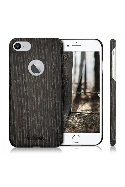 kalibri Case compatible with Apple iPhone 8 / iPhone 7 / iPhone SE 2, Wood, Gray, 39343.73