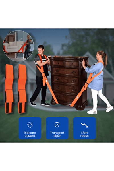 OferteTop Set of 2 Professional Lifting and Moving Furniture Straps