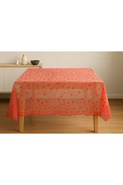 MODAFABRİK Christmas Red Floral Pattern Tablecloth