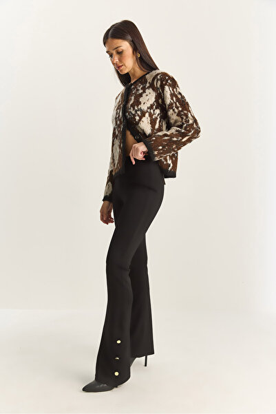 Bianco Lucci Women's Button Detailed Flared Leggings Öt251157 60283882