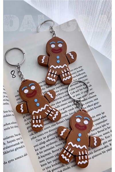 daligra سلسلة مفاتيح على شكل رجل الكوكيز قطعة واحدة