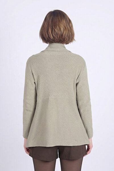 armonika Women's Mint Patterned Knitwear Casual Cardigan Arm-26K001006