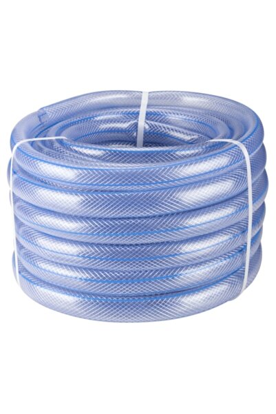 Evotools Furtun de grădină transparent cu inserție ETS A, diametru 3/4", 20 m