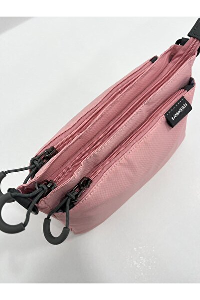 Sanmorris Women's 3 Compartment Parachute Fabric Adjustable Crossbody Bag