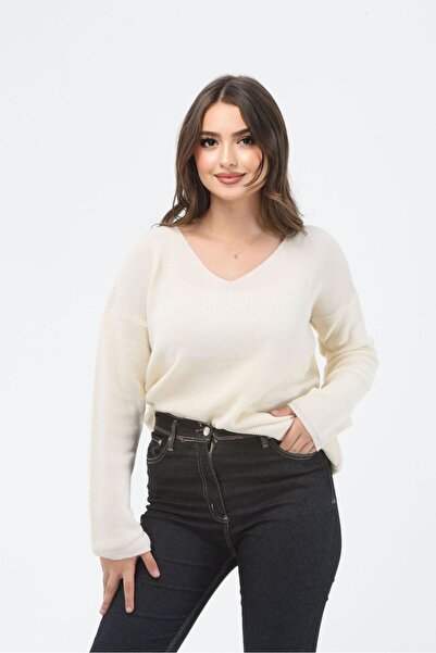 H&E LUXURY DESIGN Women's V-Neck Thessaloniki Casual Basic