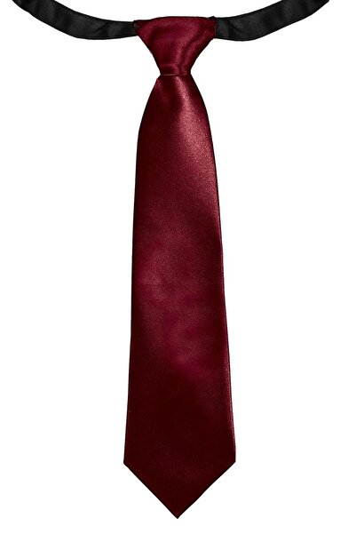 hapshoe Burgundy Adjustable Satin Children's Tie