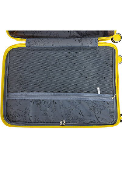 Madisson SW51103 trolley set, polypropylene, 1 cabin and 2 hold luggage, lock, 4 360° wheels, yellow