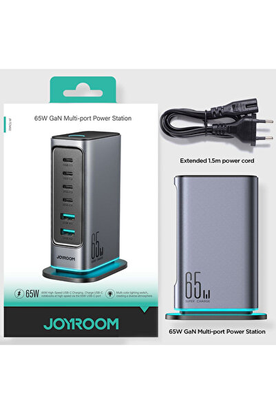 TelcoMag Joyroom (JR-TCM02) - Statie incarcare, 4xUSB-C, 2xUSB-A, MultiHub US...