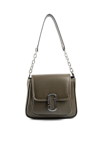 Silver Polo Silver & Polo Khaki Sp1147 Women's Shoulder Bag