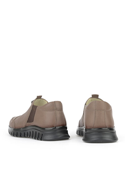 Ziya , Women's Genuine Leather Comfort Shoes 15355Z2888 Dark Mink