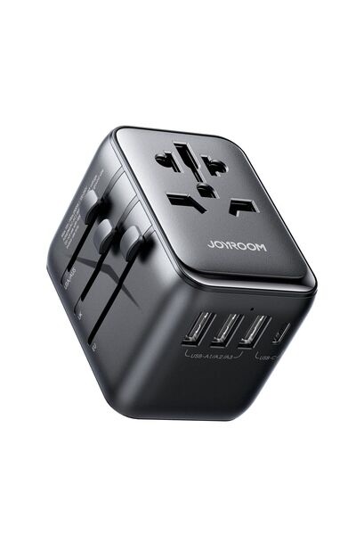 Joyroom Φορτιστής (TCW01) Τροφοδοσία ρεύματος, 3A, 1xUSB-C, 3xUSB-A, Παγκόσμι...