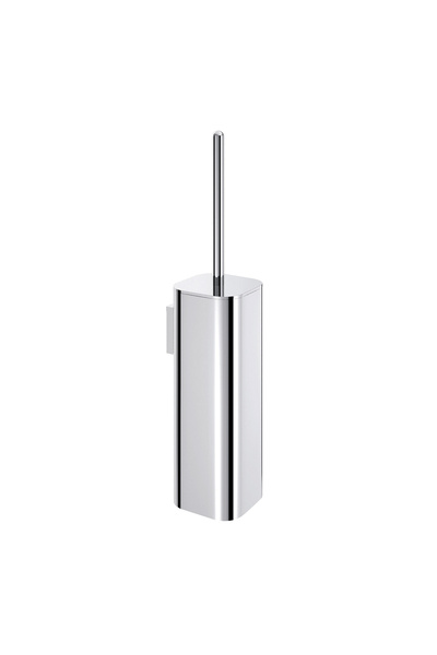Gedy Outline Toilet Brush Holder, Square, Wall Mounted - Chrome
