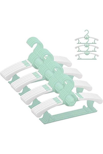 Arabest شماعات ملابس الأطفال، 20 قطعة، شماعات ملابس قابلة للتعديل من قماش الب...