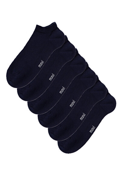 Mavi 6'lı Patik Çorap