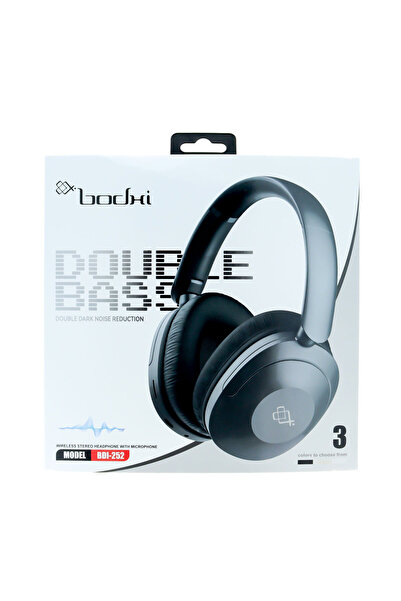 Bodhi Over‑Ear Headphones with Microphone BDI-252 - Black