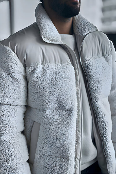 CAPPİİ JEANS KIRIK BEYAZ ERKEK PELUŞ MONT