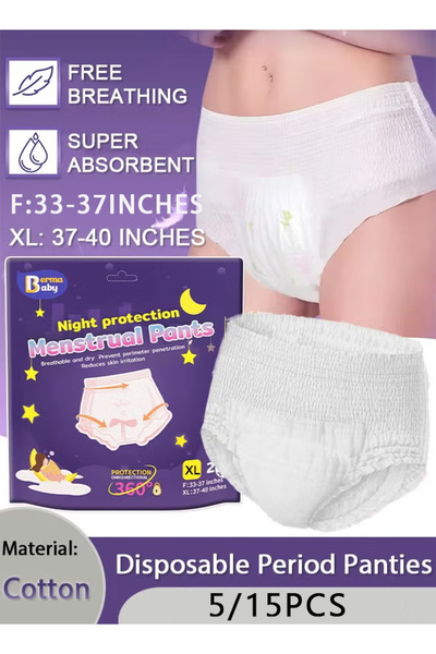 Generic Women's disposable period underwear, leak-proof, 360° protection, pull-up pant style