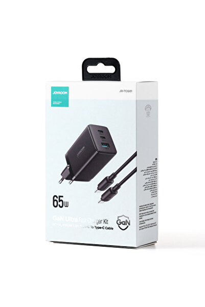 Joyroom Incarcator (TCG01) Retea + Cablu , Gan, 67W, 2xUSB-C, 2xUSB-A, PD, Black
