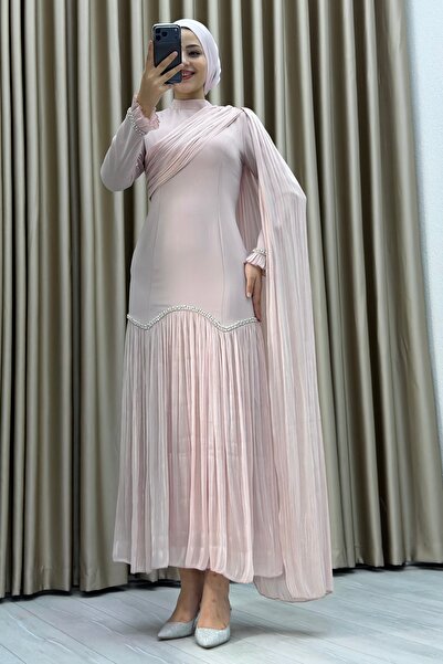 Matik Abiyem Sofia Fabric Chiffon Detailed Evening Dress