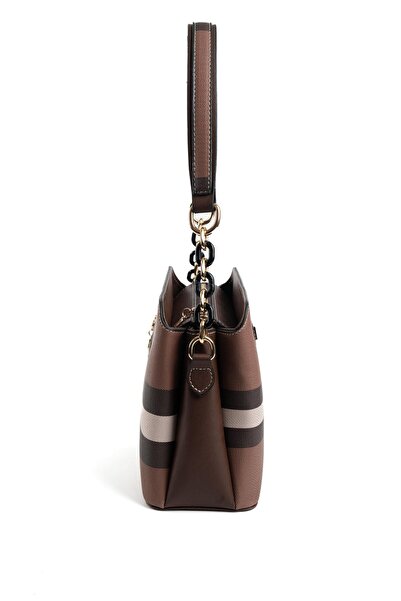 Silver Polo Silver & Polo Dark Brown Sp937 Women's Shoulder Bag