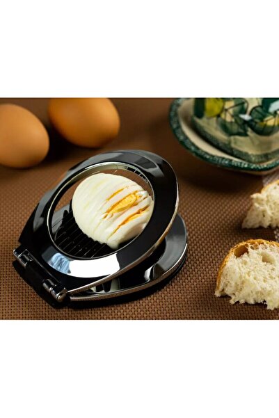 Kinghoff Egg cutter 11.5x10 cm, black