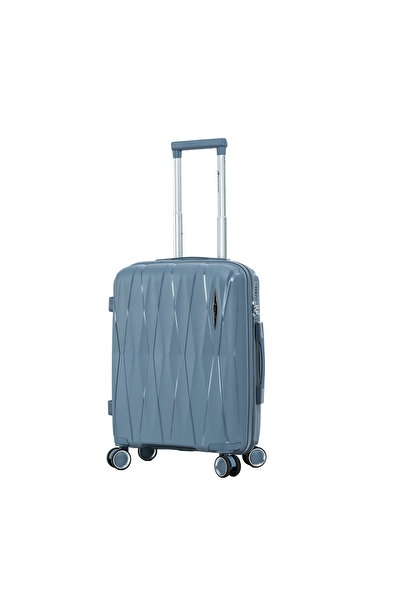 Madisson Troler de cabină SW51103, 100% polipropilenă, 55x37x21 cm, încuietoare, 4 roți 360°, albastru gri