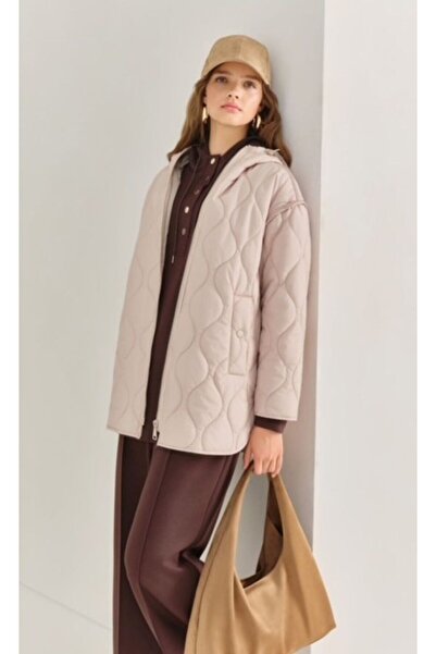 İkoll Φουσκωτό παλτό με κουκούλα