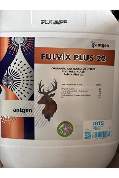 ANTGEN KİMYA TARIM FULVİK PLUS 22