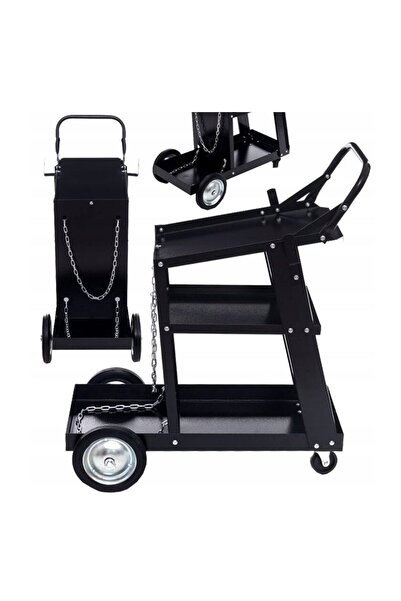 Kraft Количка, стойка за заваръчна машина с 3 рафта, максимално натоварване 6...