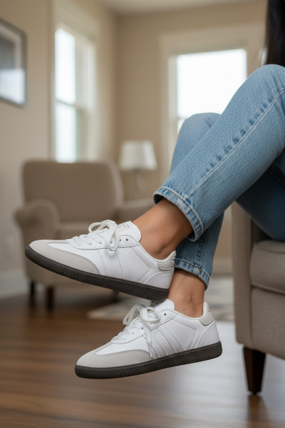 Y&D Shoes أحذية رياضية للجنسين من طراز سامبا – حذاء رياضي كاجوال ريترو