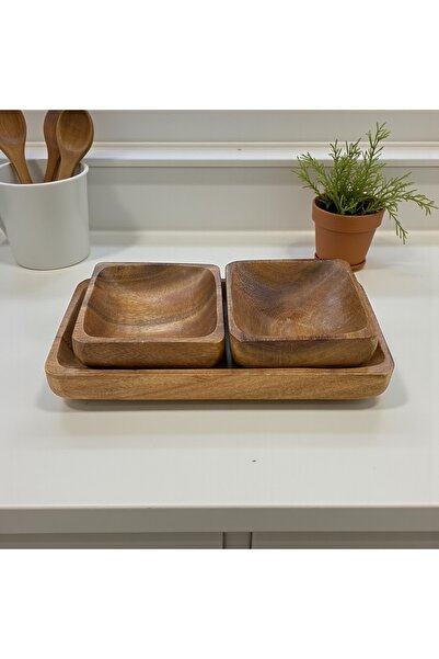 SepetçiBaba Akasya - 3 Parça Çerez Seti - 6701