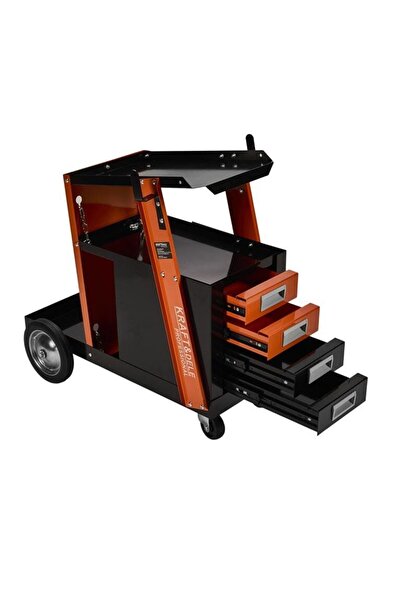 Kraft Trolley, welding machine stand with 4 drawers, maximum load 60 kg,