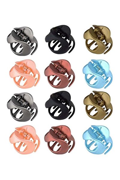 DOMEET 12-Count Jaw Clips And Hair Clamps Set