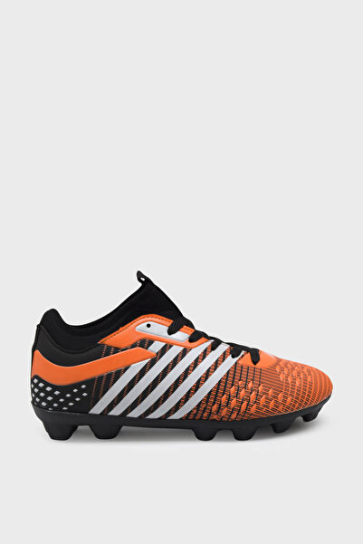 M.P. Mp Men's Stretch Studded Football Boots Black Orange Mp-2805