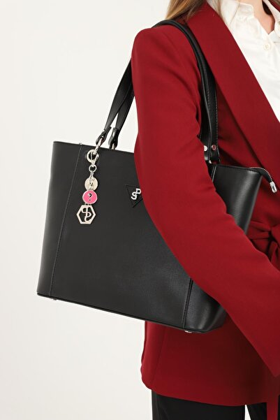 Silver Polo Silver & Polo Black Sp1176 Women's Shoulder Bag