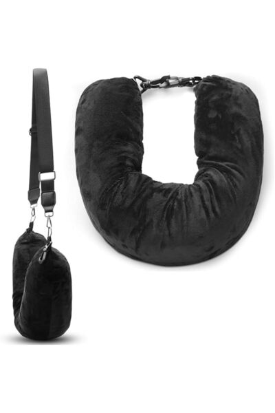 Arabest Travel Pillow, Stuffable Clothes Travel Pillow, Portable Airplane Neck Pillow