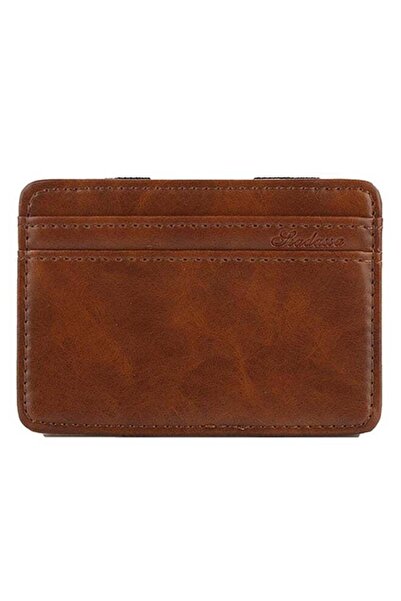 DOMEET Faux Leather Slim Bi-Fold Money Clip