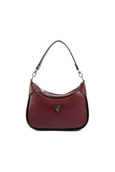 Silver Polo Silver & Polo Burgundy Sp1180 Women's Shoulder Bag