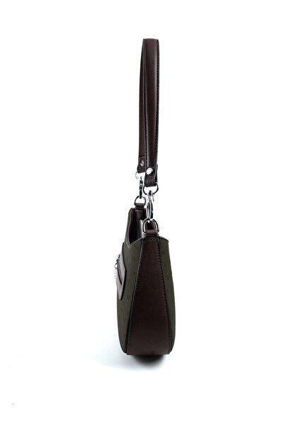 Silver Polo Silver & Polo Khaki - Brown Sp1251 Women's Shoulder Bag