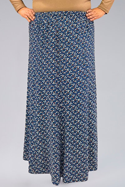 BNZ TEKSTİL Pieced Long Prayer Skirt, Viscose Crinkle 8 Piece Long Women's Skirt