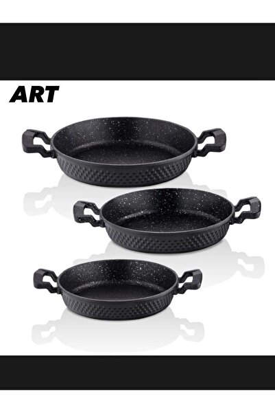 ART 3-Piece Cast Iron Pan Set | 18-20-22 cm