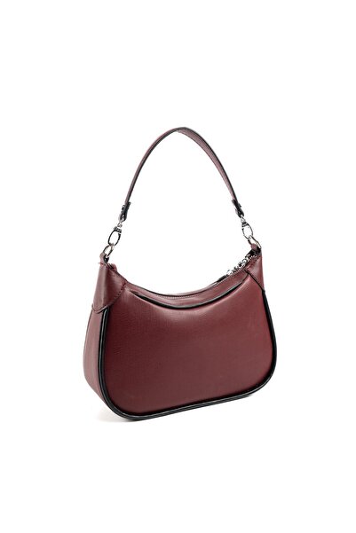 Silver Polo Silver & Polo Burgundy Sp1180 Women's Shoulder Bag