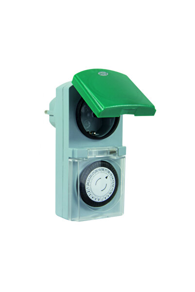Rev Mechanically programmable socket for outdoor use, IP44