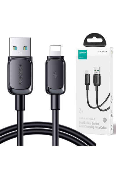Joyroom Cablu Date si Incarcare (S-AL012A14), USB-A la Lightning, 3A, 1.2m, Black