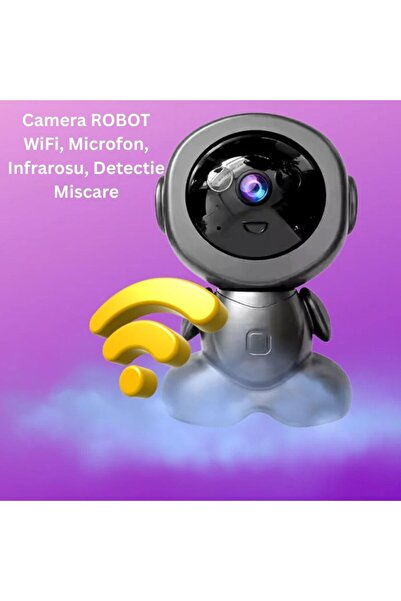 OEM WiFi Robot Camera 3MP Full HD, Infrared, Motion Detection, 2-Way Audio – 355° Panoramic
