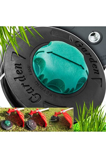 VERKE Cap trimmer, mosor pentru motocoasa/motocositoare, filet interior 10 x 1.25, buton verde,