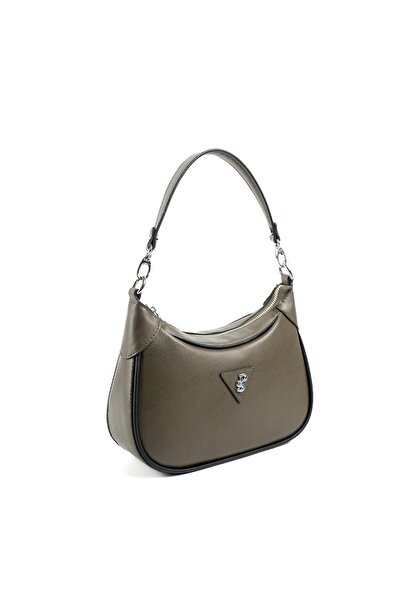 Silver Polo Silver & Polo Khaki - Black Sp1180 Women's Shoulder Bag