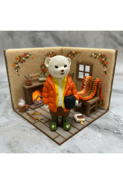 Axnur Dekoratif El Yapımı Teddy Bear Ayıcık Koleksiyonu Bibloları